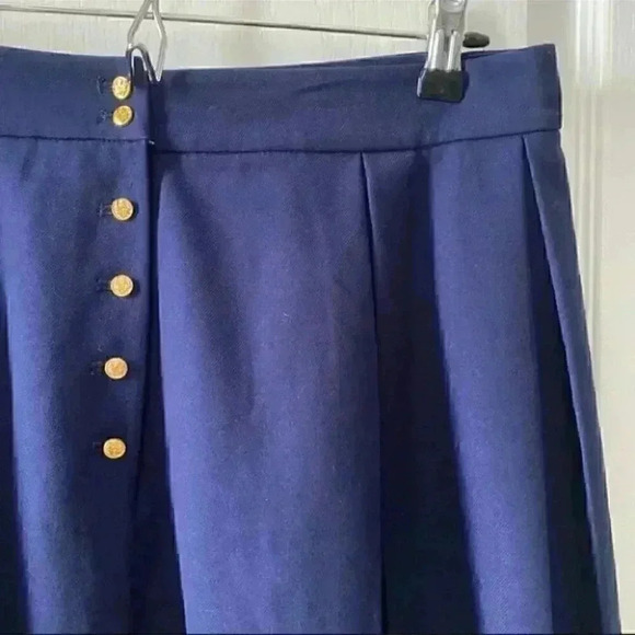 Tommy Hilfiger Pleated A-Line Mini Skirt Tennis Prep Kilt Navy Blue Size 10 - Picture 4 of 15